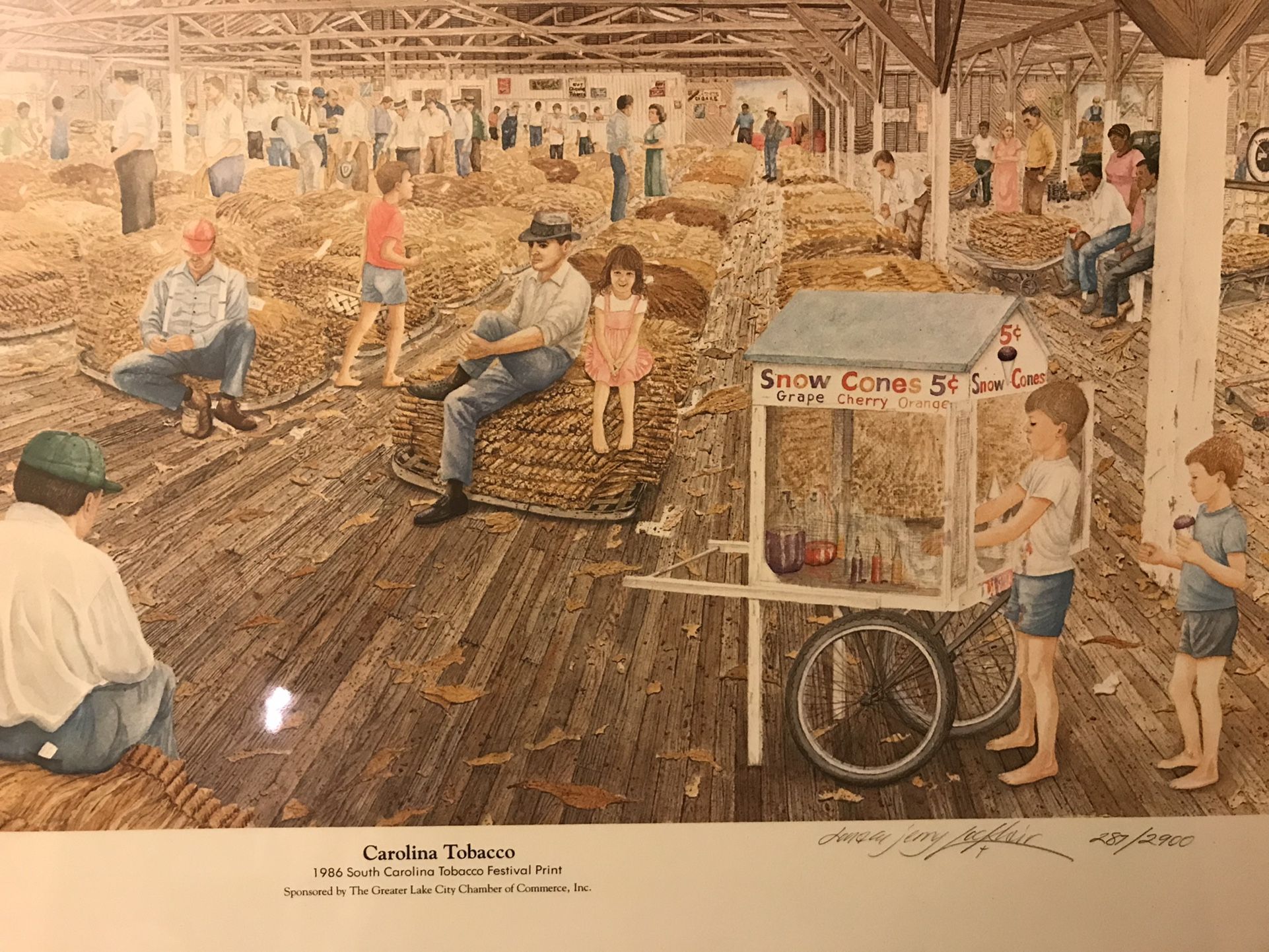 south carolina tobacco festival Set of 5 Signed Locklair Southern Art Prints for Sale in Mechanicsville, VA