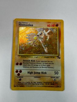 Wizards of the Coast Hitmonlee Fossil 7/62 Holo Rare Unlimited 1999 60 HP