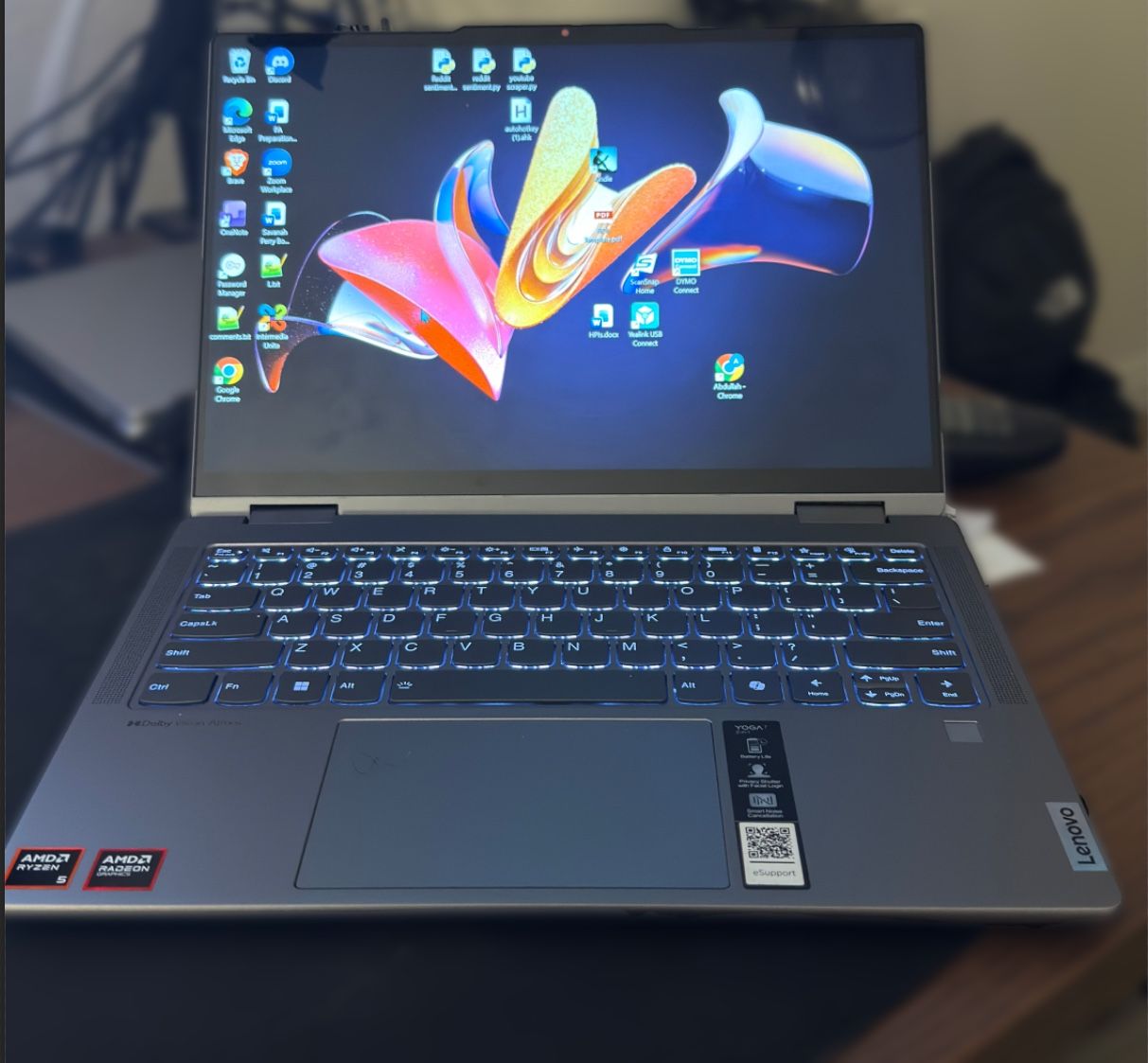 Lenovo Yoga 7 2-in-1 14AHP9 14" Touch Ryzen 5 8640HS 8GB RAM 512GB SSD