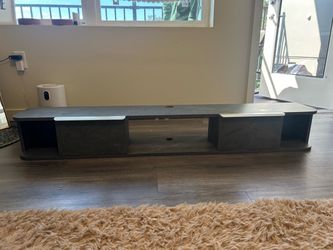Floating TV stand 75” 80” with LED lights