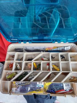 Fishing Tackle Box With Contents. 