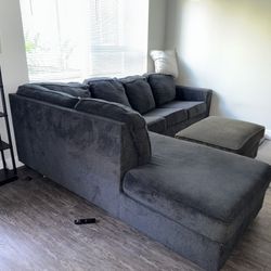 Sectional Couch And Ottoman