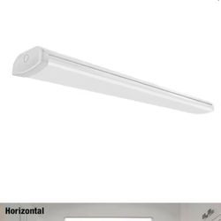 1-Pack 4 ft. 3600 Lumens LED Ceiling Wraparound Light 120V Hardwire Garage Laundry Room Shop Light Bright White 4000K