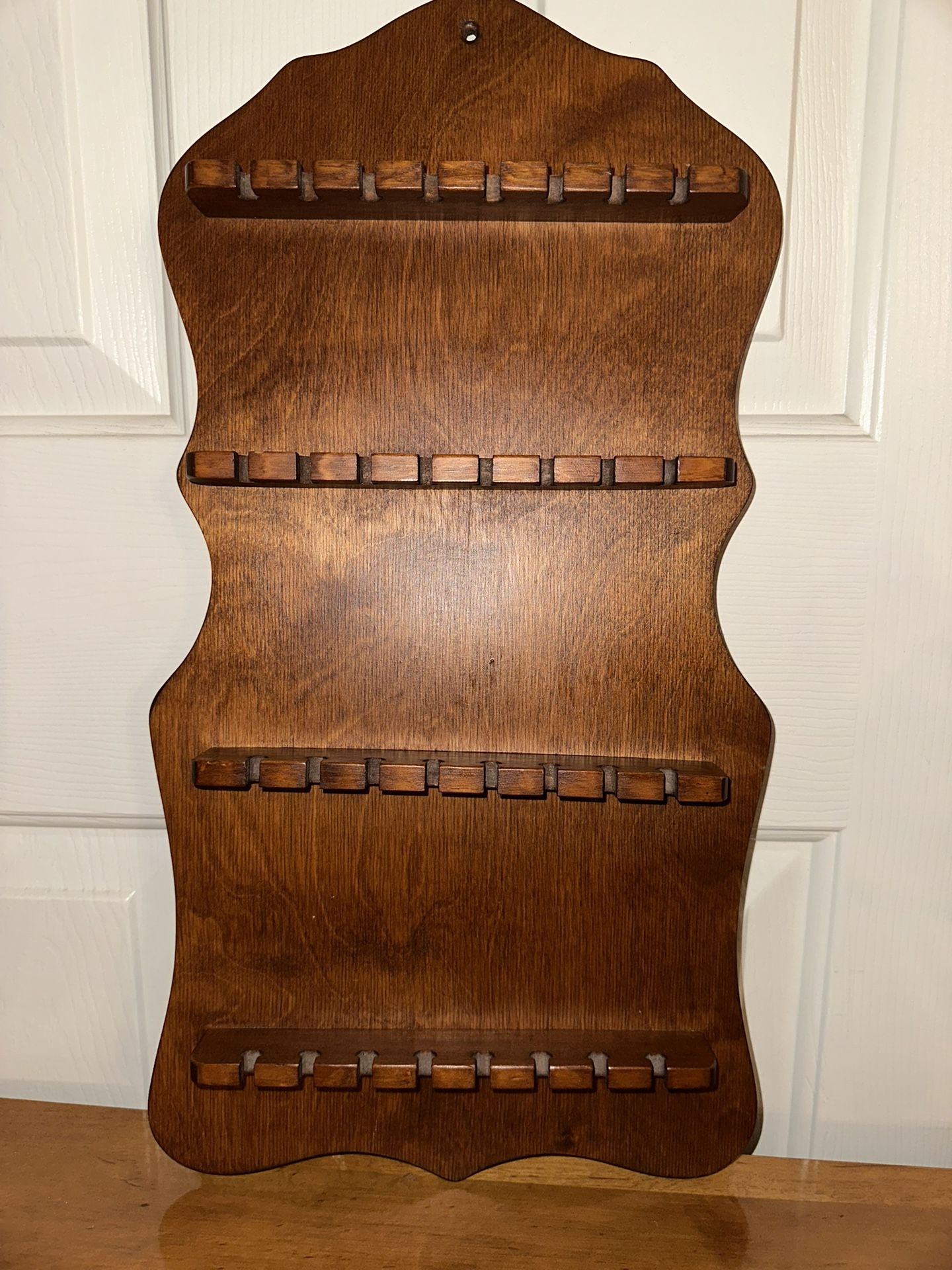 Vintage Wooden Hanging Souvenir Spoon Display. Check My Other Offers