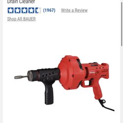 Bauer Automatic Feed Handheld Drain Cleaner 