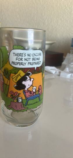 Vintage 1983 McDonald’s Camp Snoopy Collection Drinking Glass – Lucy Van Pelt