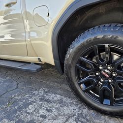 Goodyear Wrangler/ GMC Black Rims