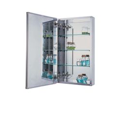 Pegasus SP4580 26-Inch by 15-Inch Surface or Recessed Mount Beveled Mirror Medicine Cabinet, Clear