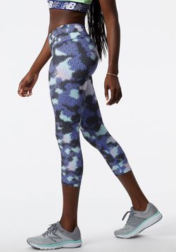 New Balance Blue Digital Camo Print Mid Rise Capri Fitted NB Dry Legging  for Sale in Gardena, CA - OfferUp