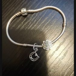 Authentic Pandora Charm Bracelet And Charms 