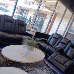 Black  Power 2PC Reclining