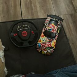 Toy Car With Controller, And Motorcycle Toy