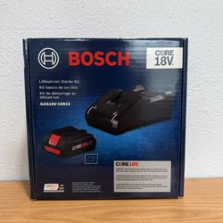 BOSCH CORE 18V Starter Kit with 4.0 Ah Compact Battery and Charger GXS18V-15N15