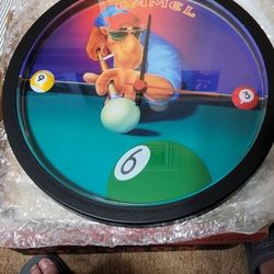 Camel Wall Clock Brand New.. Great for Pool Room