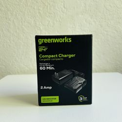 New Genuine OEM Greenworks Powerall 24V 2 Amp Compact Battery Charger