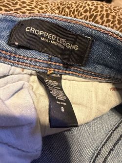 Mia Mid-Rise Cropped Legging Jeans Size 8