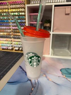 Starbucks Reusable Cold Cup with Lid and Straw