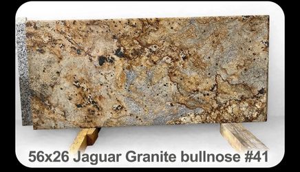 56x26 Jaguar Granite bullnose front edge