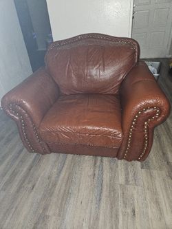 Chair With Matching Ottoman In Storage