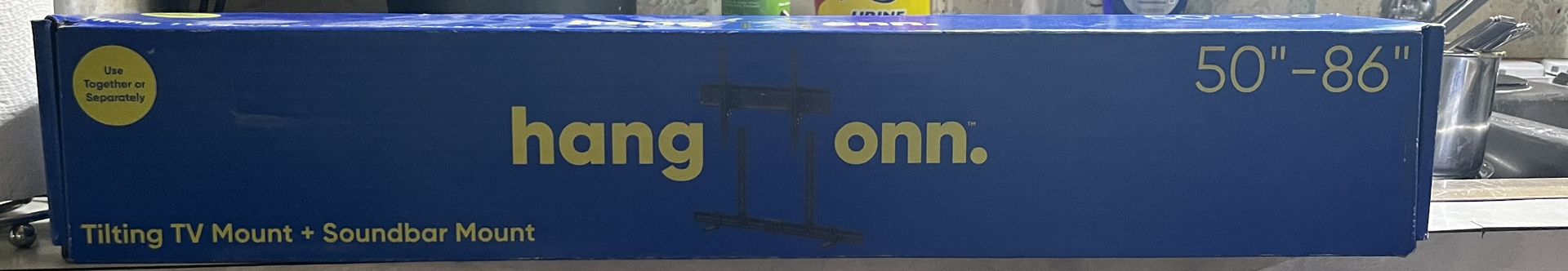Hang Onn 50”-86” Tv Mount And Soundbar Mount