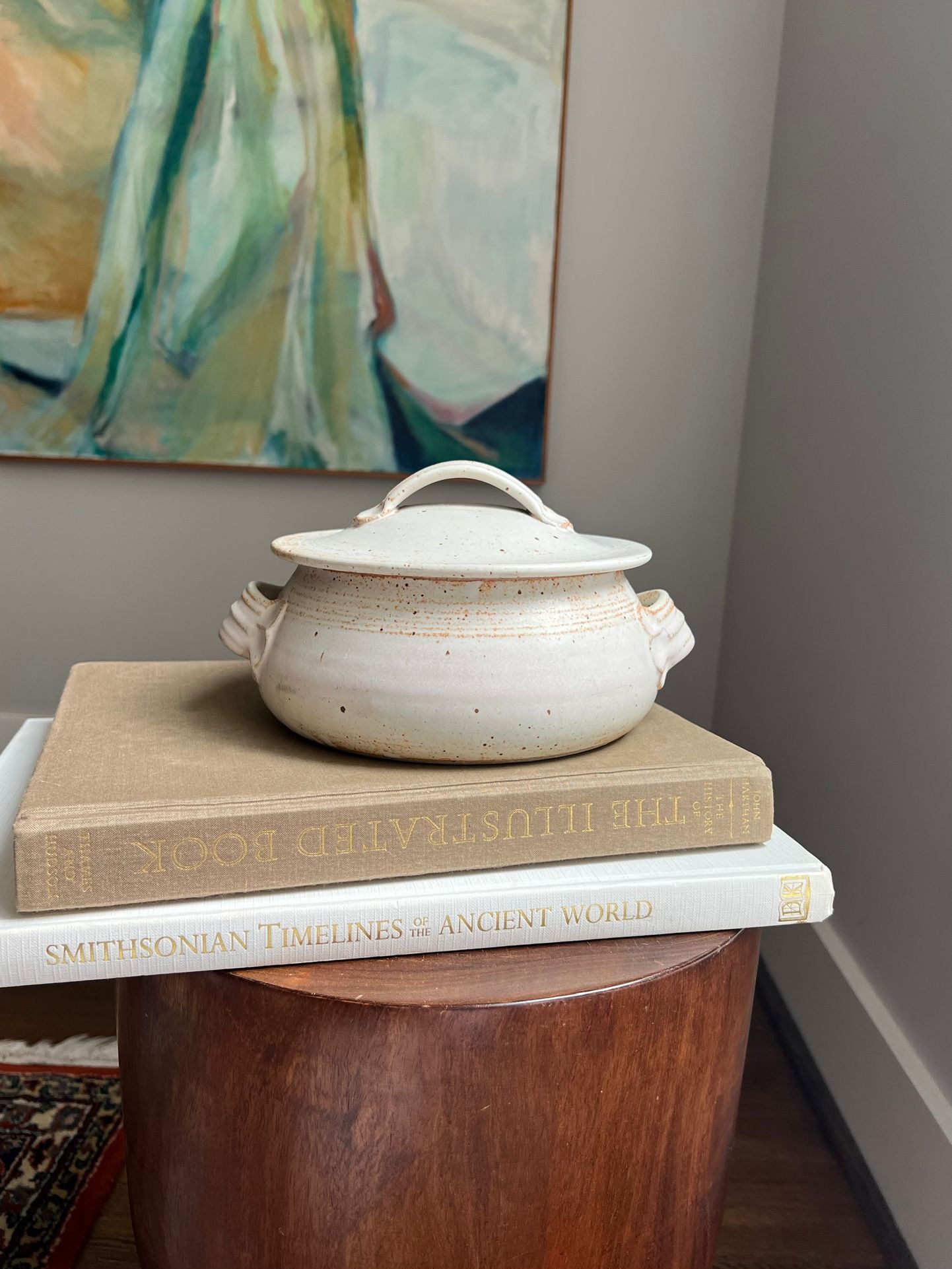 Handcrafted Stoneware Casserole Dish ( D9.3" ) firm on price