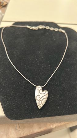 Brighton! Heart Pendant Necklace – Adjustable Chain