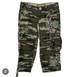 Vintage Miss me camo florae jeans/short 