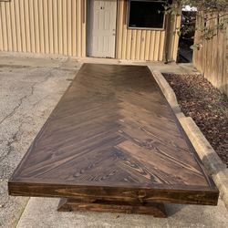 Custom Built Dining Table Solid wood Farmhouse Set Modern Rustic Bench Country Oval Round Counter Breakfast Height  Farm House 