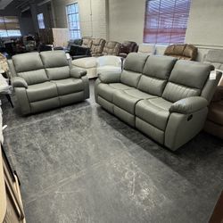 Sofa And Loveseat Recliner Brand New $850 Only 
