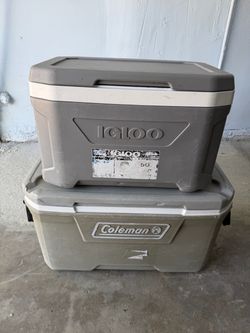 Coleman 70qt and Igloo 50qt Coolers
