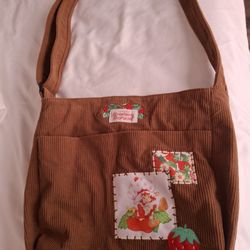 Strawberry Shortcake Patches Corduroy Messenger Bag