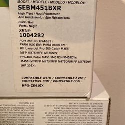 Staples Toner Cartridge (HP305X)  PRO 400 , M451/M451ND/M451DW/ M451NW/MFP M475/MFP/ M475 DN/MFP M475DW 