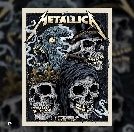 Metallica Concert TICKETS 8/14 Pittsburgh 