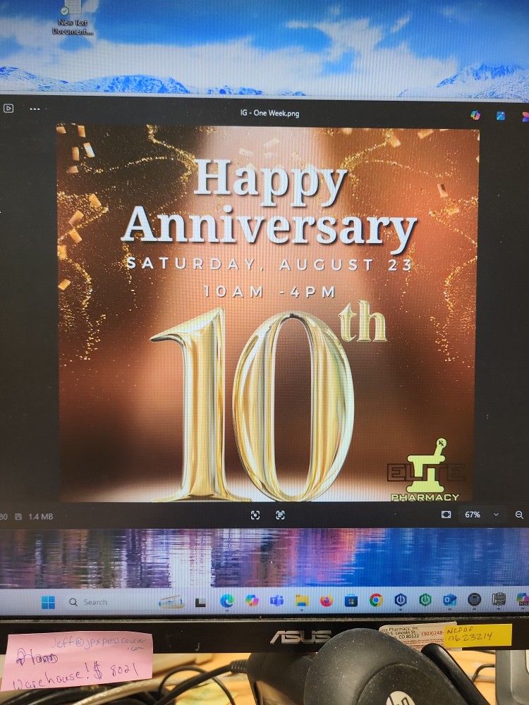 ELITE PHARMACY ANNIVERSARY