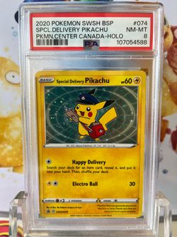 PSA 8 Special Delivery Pikachu Holo Pokémon Center Exclusive Promo