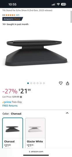 Echo Show 8 Tilt Stand for Echo Show 8 (3rd Gen, 2023 release)