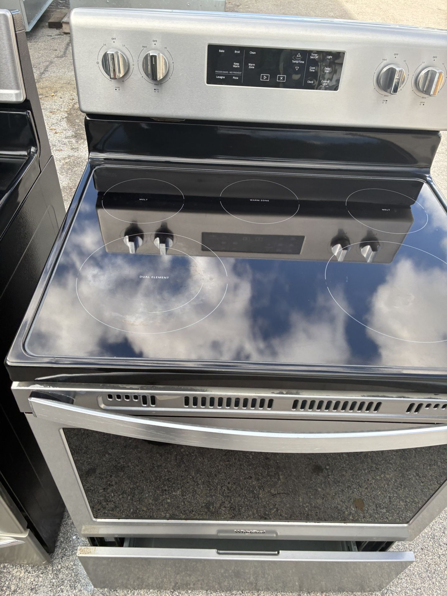 STOVE WHIRLPOOL 30” Stainless Steel