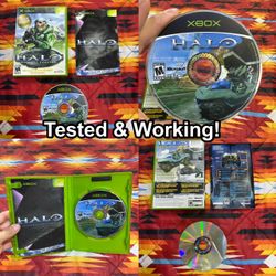 Halo Combat Evolved Microsoft Xbox 2001 Complete CIB Tested Game Of The Year