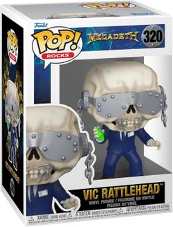 Funko POP Pop! Rocks: Megadeth Vic Rattlehead w/Protector Box  