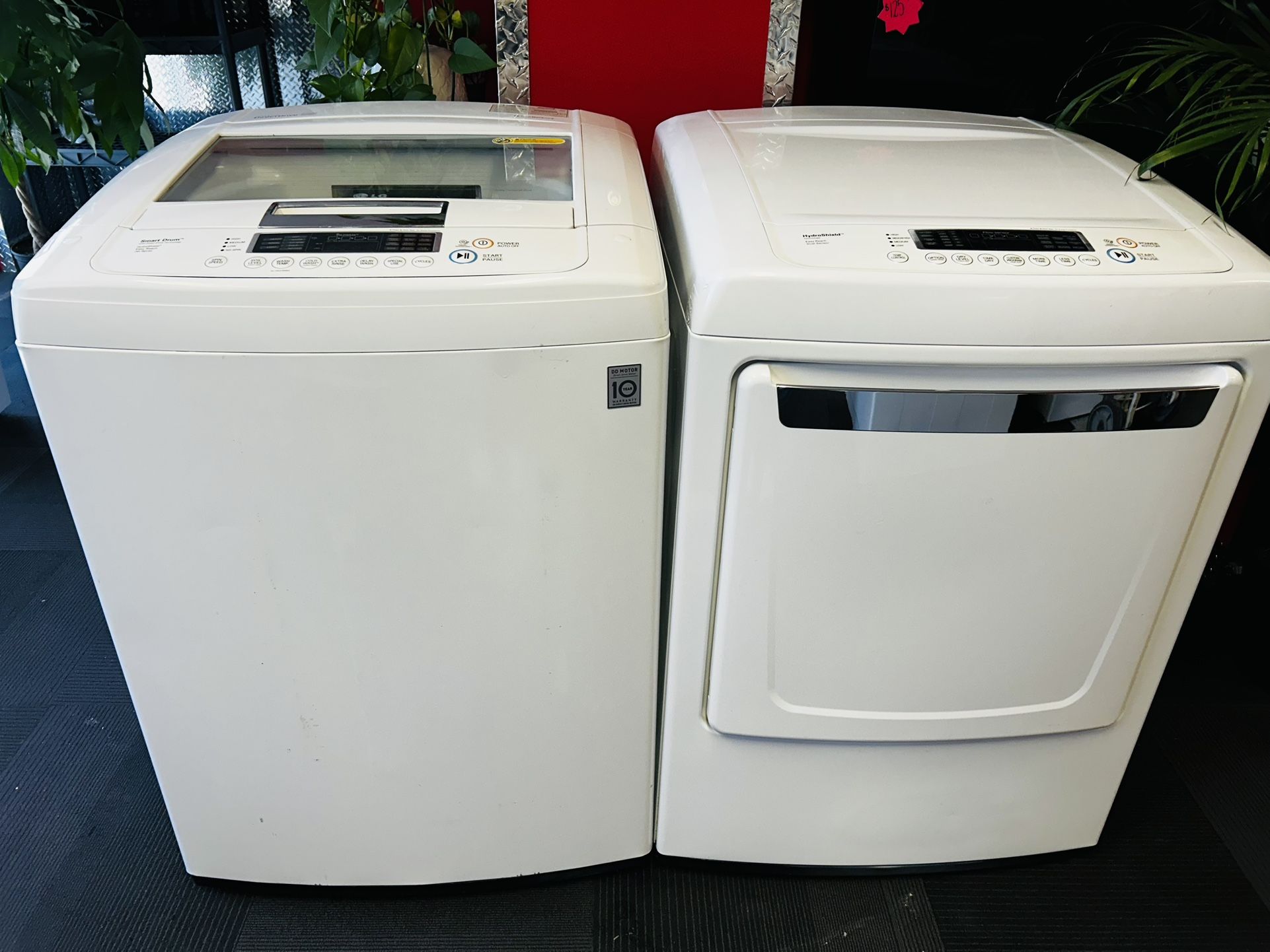 Lg Hydro Shield Electric Top Load Set