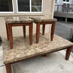 Marble Top Table Set Of 3 