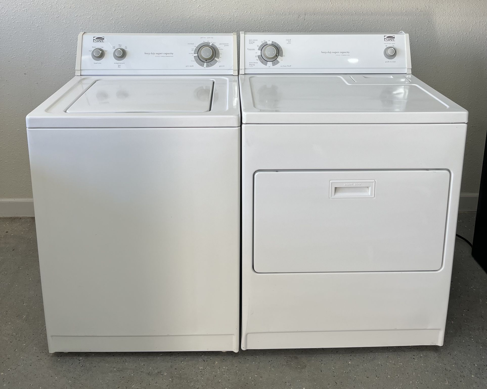 estate washer machine