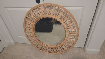 Rattan Mirror