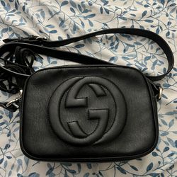 Gucci Soho Leather Crossbody Bag Black