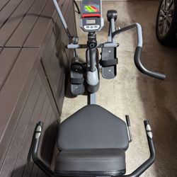 Sunny Health & Fitness Compact Performance Recumbent Bike w/Dual Motion Arm/Leg Exercisers