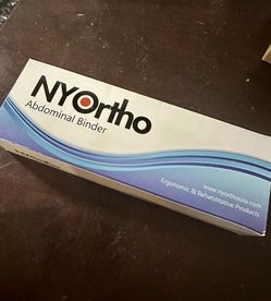 NYOrtho Abdominal Binder Lower Waist Support Belt - Compression Wrap - Men - Women MADE IN USA (30" - 45") 3 Panel - 9"