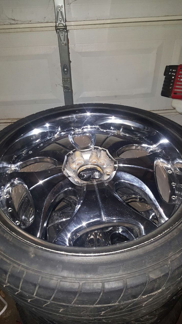 Emro 20 Inch chrome rims 5 lug universal
