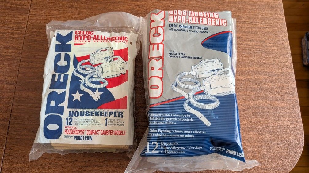 Oreck Compact Canister Hypoallergenic Filter Bags