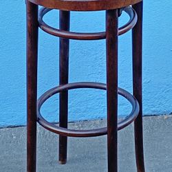 Vintage bentwood cane seat bar stool