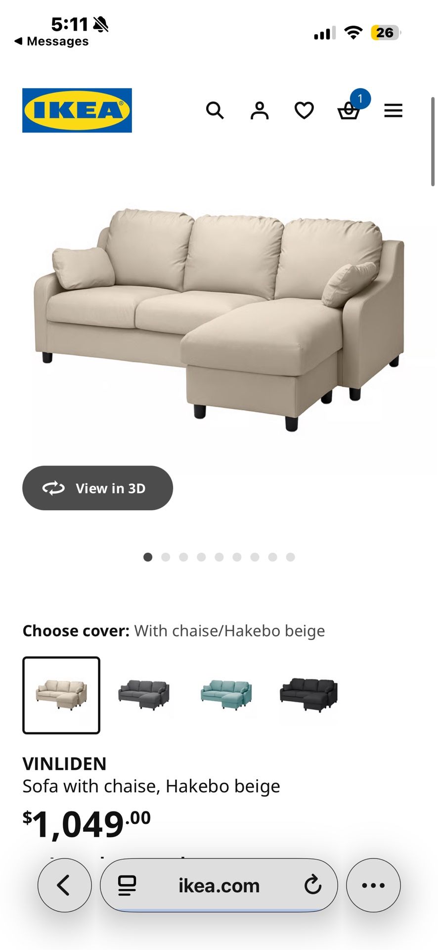 IKEA Beige Couch